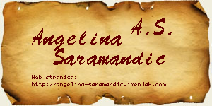 Angelina Saramandić vizit kartica